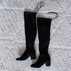 Thigh High Faux Suede Boots
